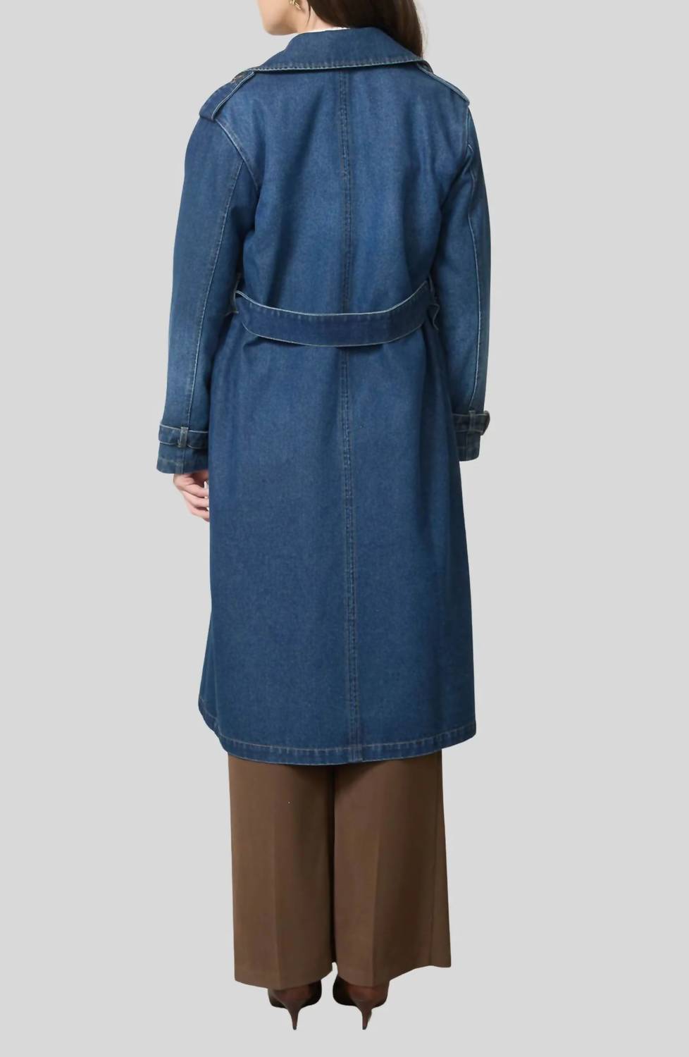 Blu Pepper - Cover Up Belted Trench Coat