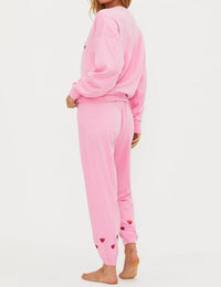Beach Riot Georgie Pant in lovely pink - women's pants - detail view