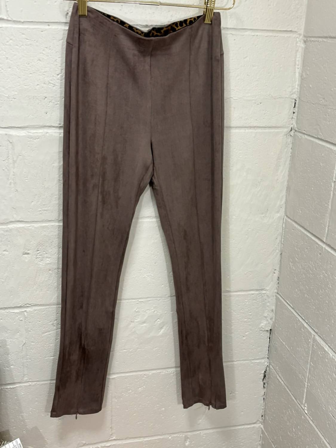 Thml - Women's Suede Ankle Zip Pants