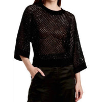 Another Love - Rosalia Knitted 3/4 Sleeve Sequence Sweater