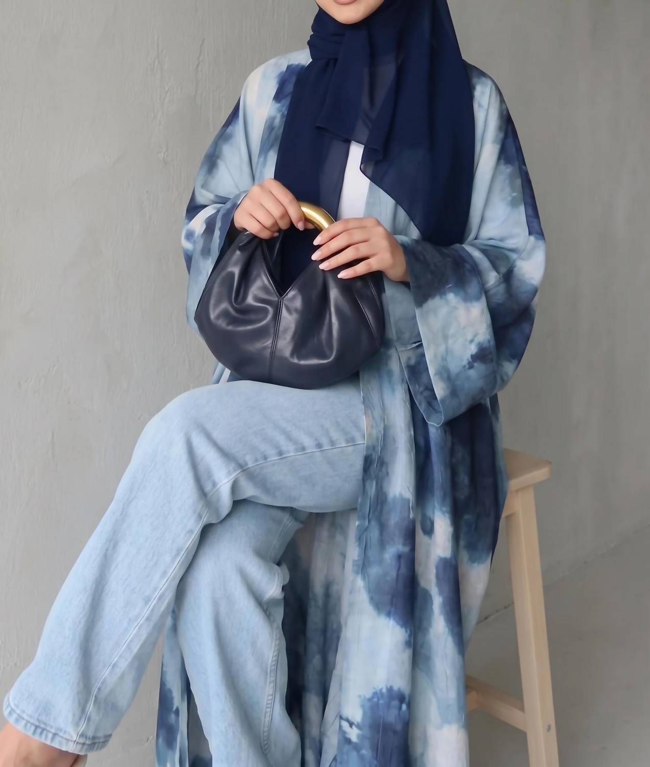 La Mignonne Collections - Azure Mist Kimono