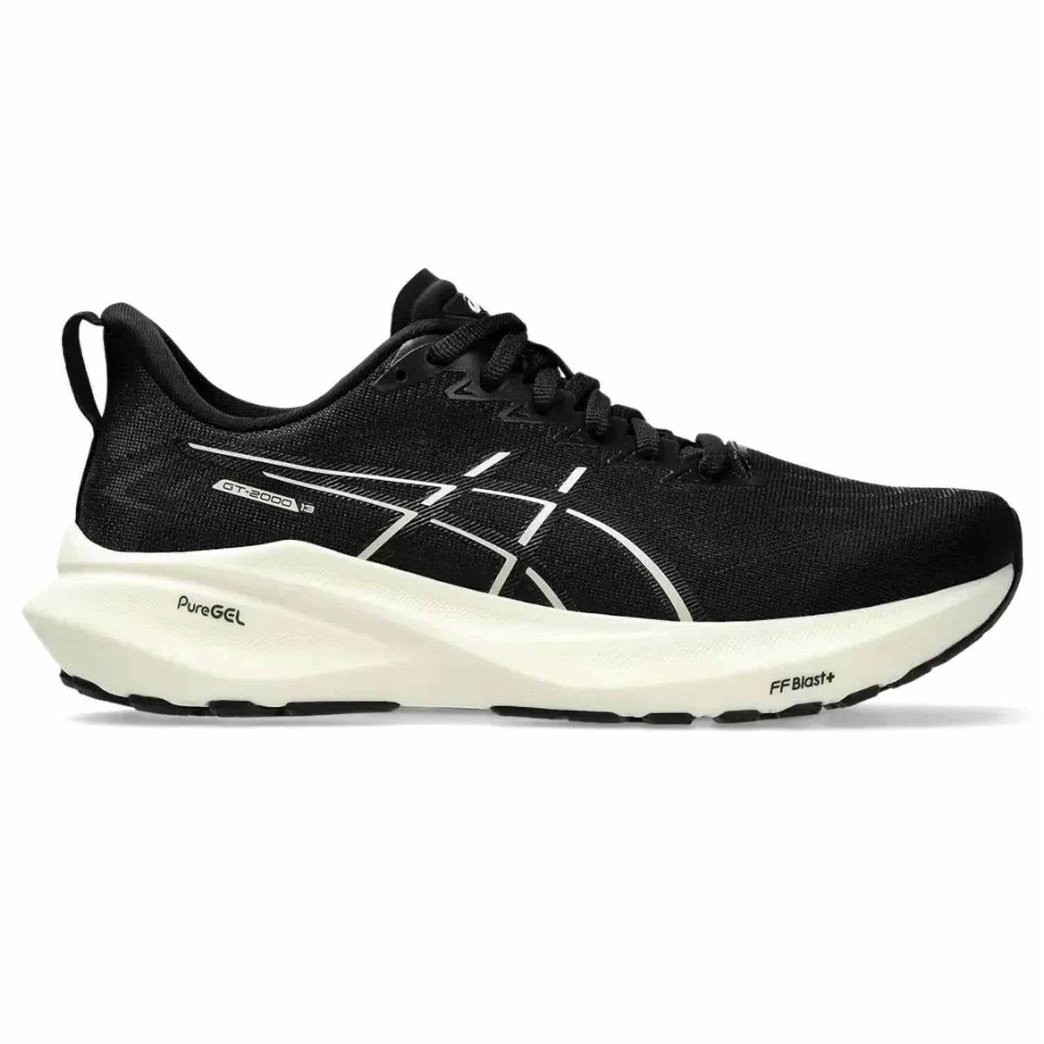 ASICS Women's Gt-2000 13 Running Shoe in black white - women's shoe