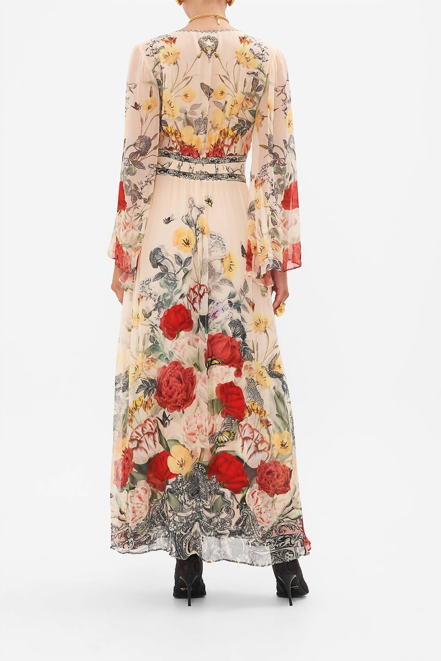 Camilla - Women's Flared Sleeve Dress