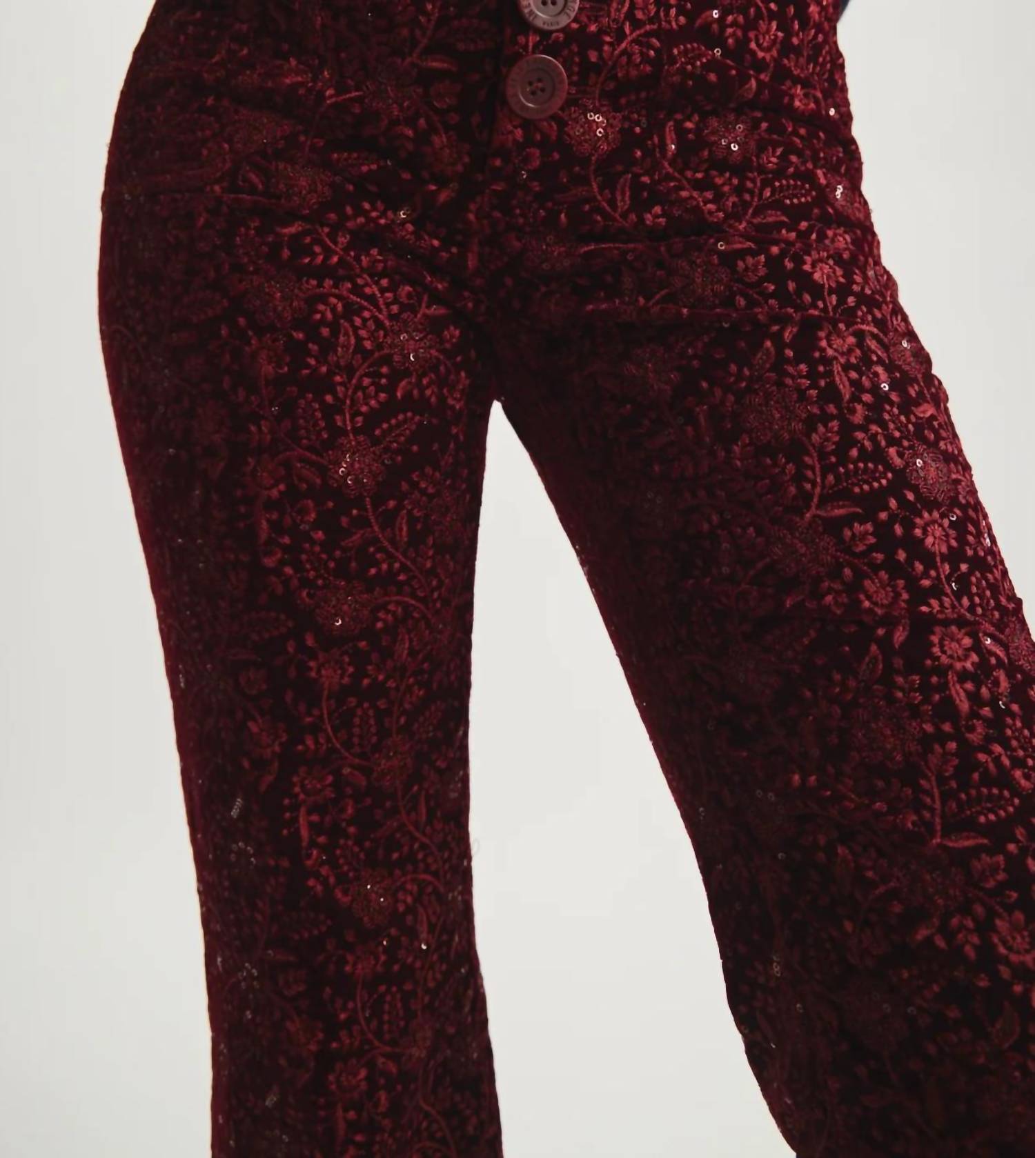 Ines De La Fressange - Women's Charlotte Embroidered Pant