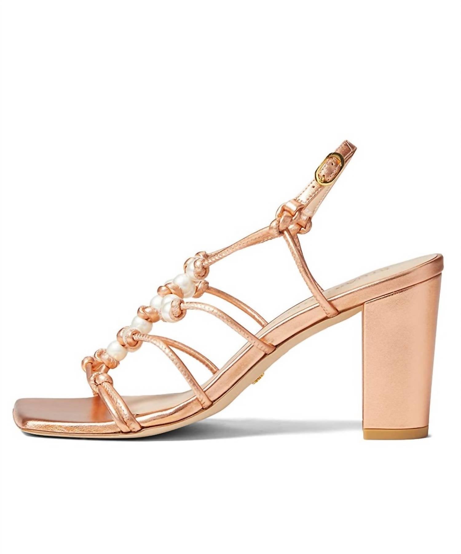 PEARL KNOT 80 BLOCK HEELS