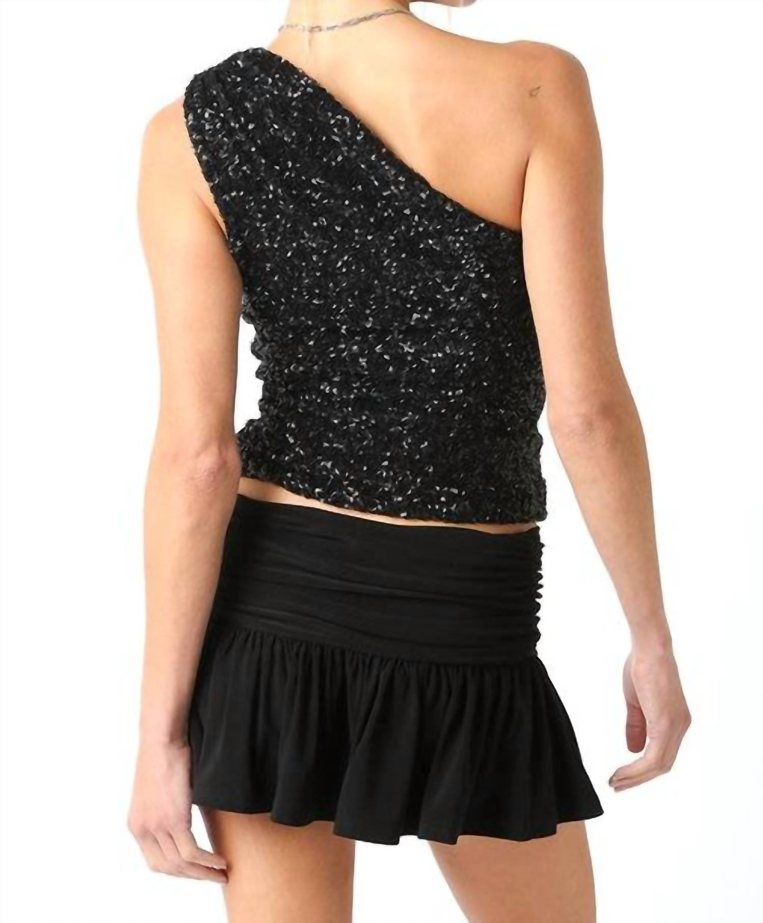 Olivaceous - Mia One Shoulder Sequin