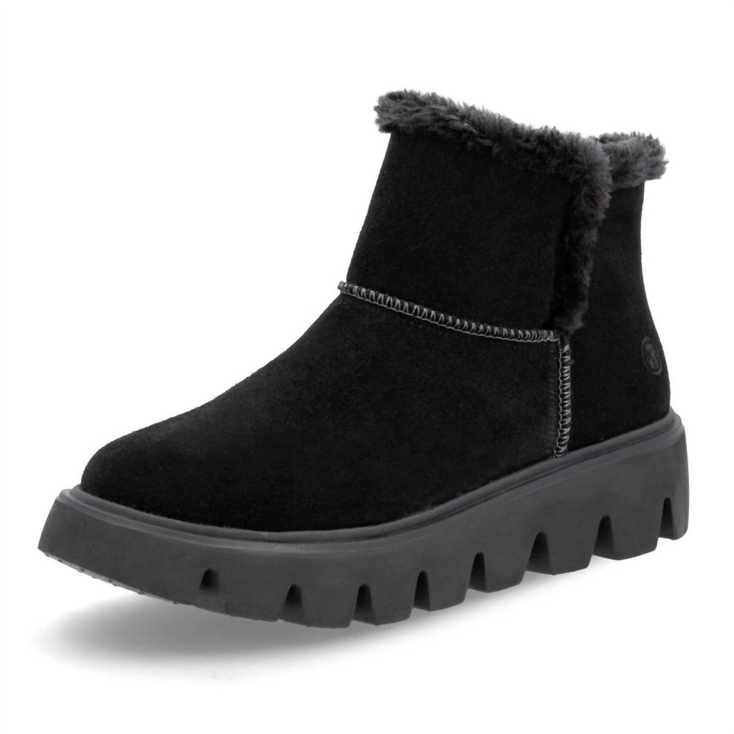 RIEKER Women's Kassandra Bootie in schwarz - women's shoe - alternate view