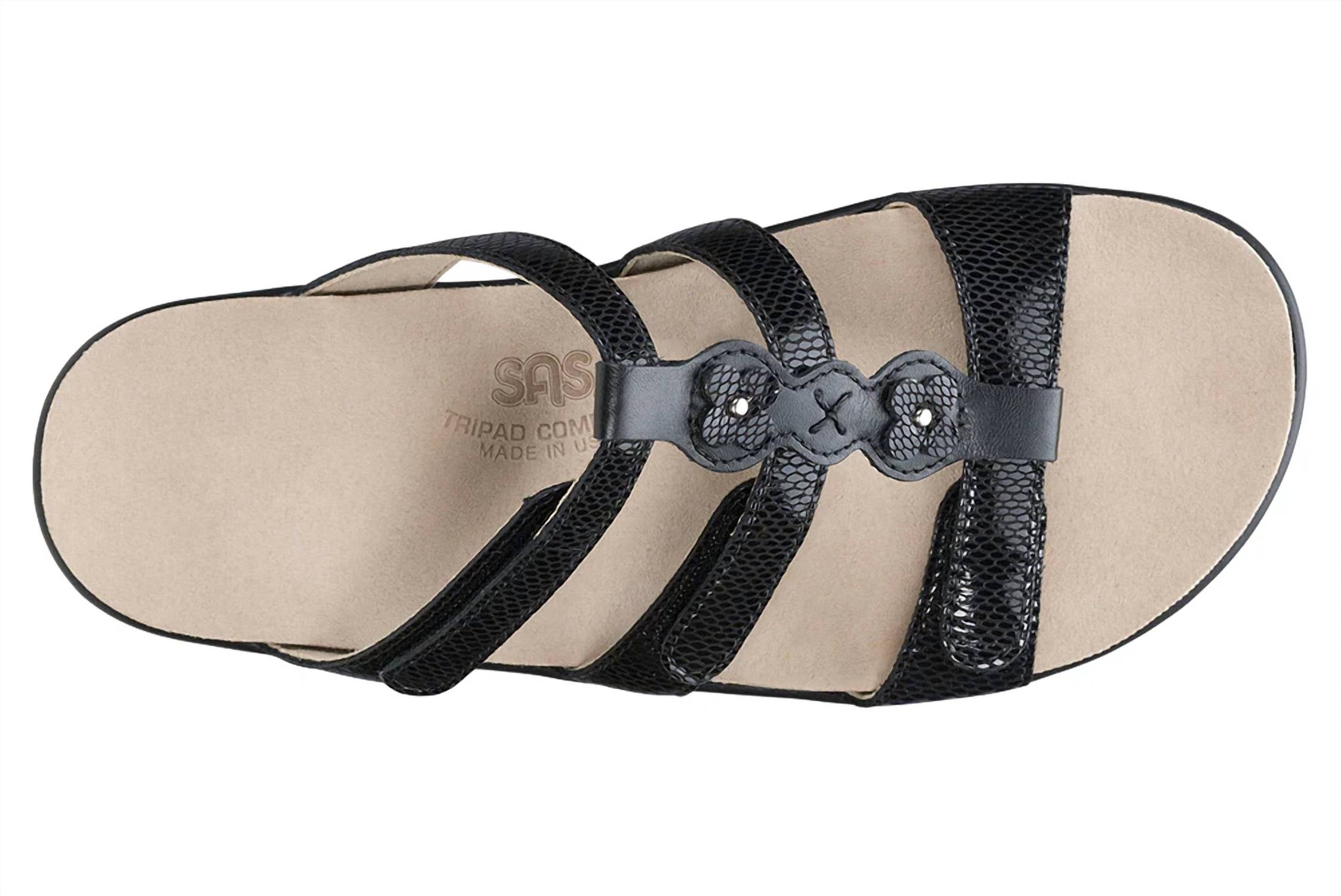 SAS Women's Naples Sandal in black black snake - women's sandal - view 4