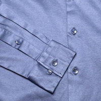 Icon Amsterdam Men’s The Luxe Button-up Shirt in navy blue - men's shirt - view 6