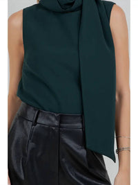 Whiteroom+Cactus - Aria Attached Scarf Woven Top