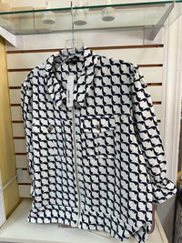 Boho Chic - Women’s Printed Utility-style Shirt Jacket