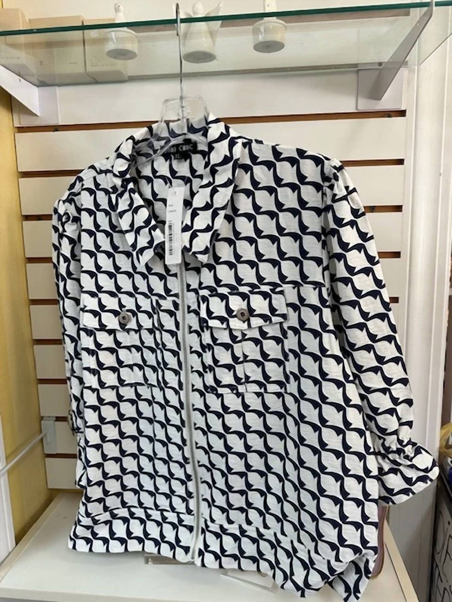 Boho Chic - Women’s Printed Utility-style Shirt Jacket