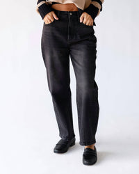 PISTOLA Eli High Rise Arched Leg Jean in dark midnight - women's jeans