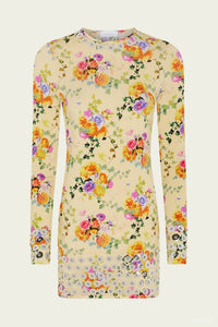 Rabanne - Floral-print Long-sleeve Top
