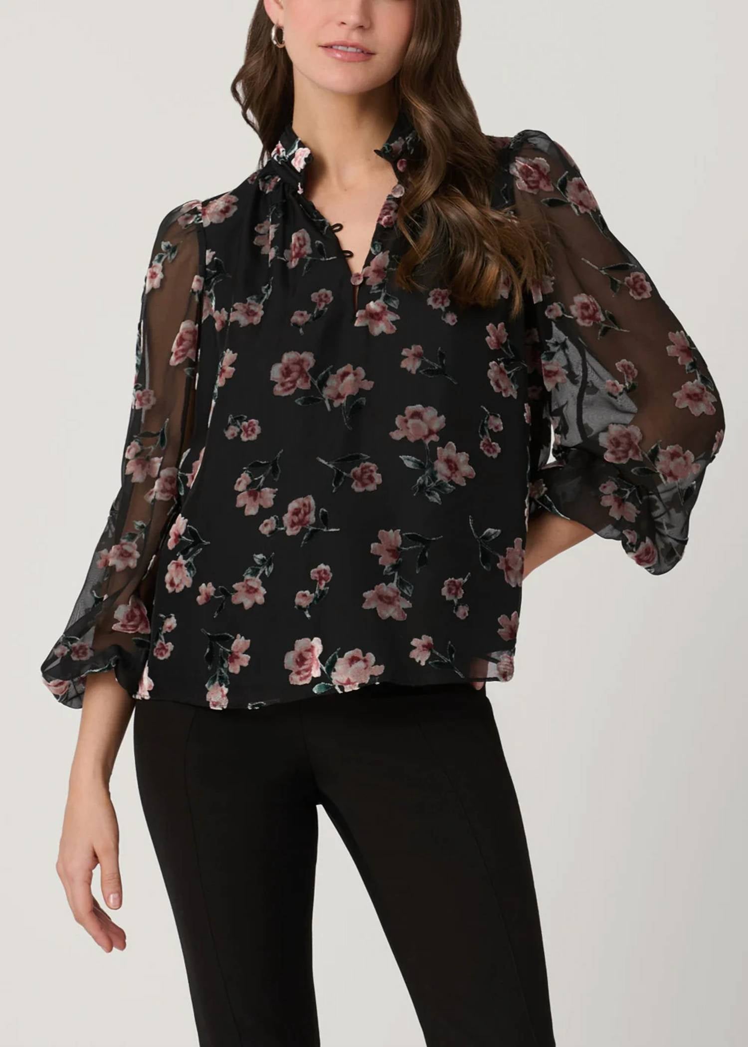 Shoshanna - Jonie Burnout Top