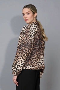 Picadilly - Animal Print Zip Front Jacket