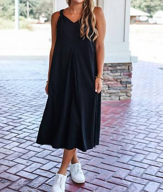 Heyson - Shoulder Twisted Midi Dress