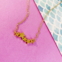 Harper & Jewels Women's Celestial Star Cluster Necklace in gold - women's jewelry - alternate view
