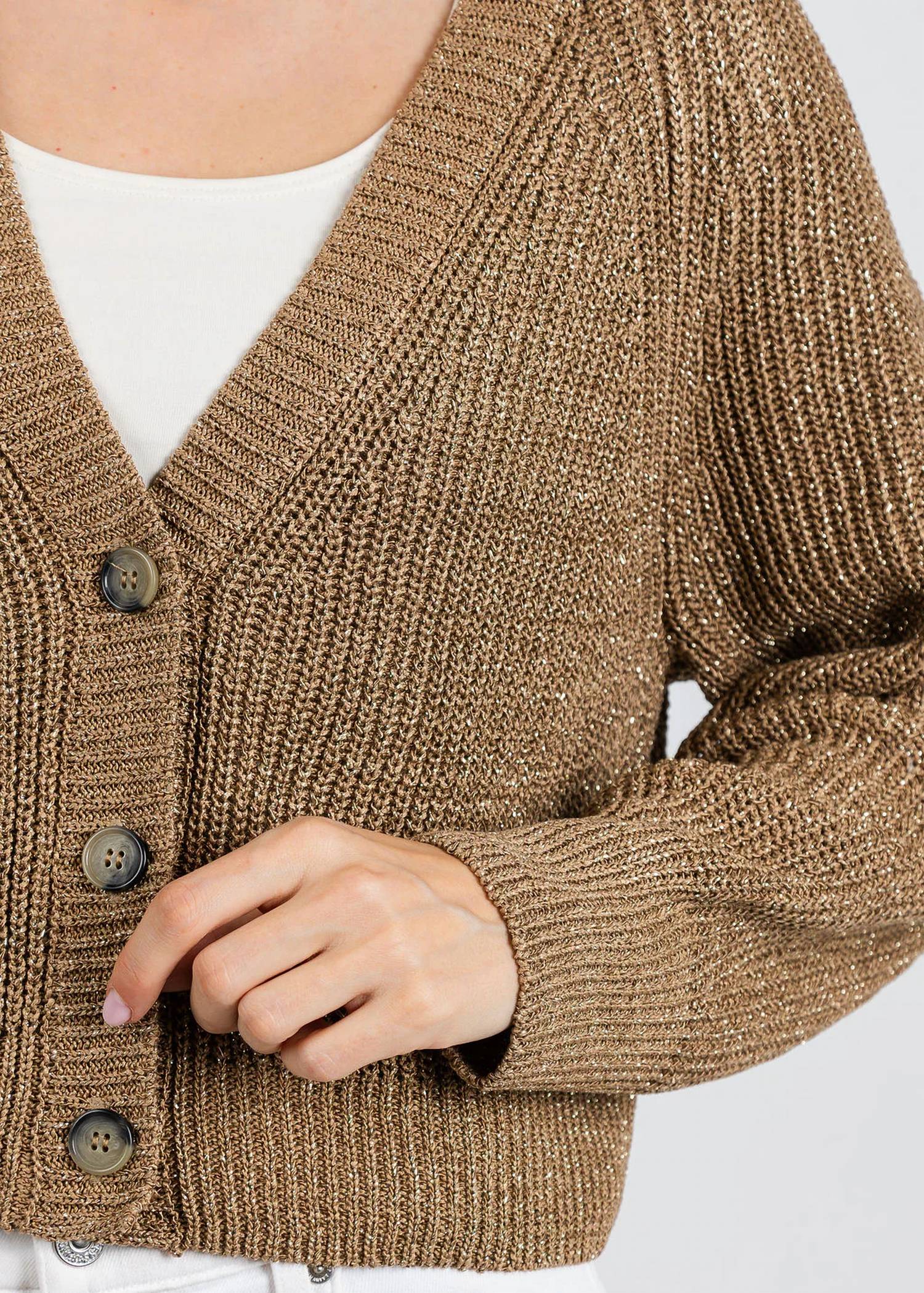 Oui - Sparkle Knit Cardigan
