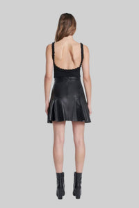 7 For All Mankind - Leather Mini Skirt