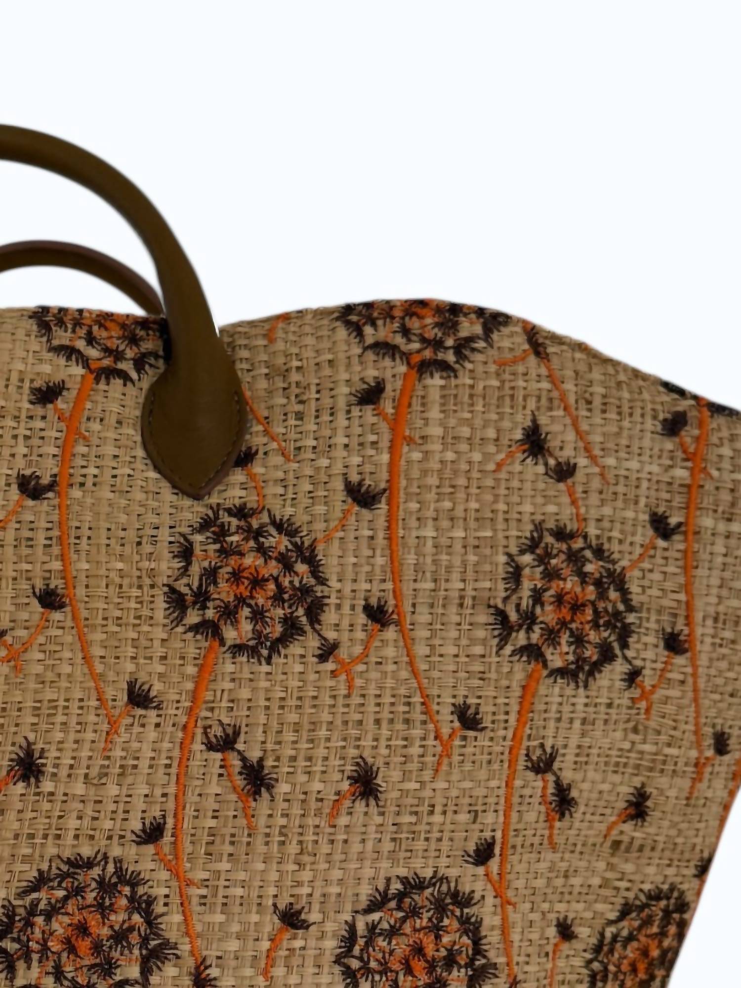 Maria La Rosa Women's Dandelion Bag in orange multi - women's bag - detail view