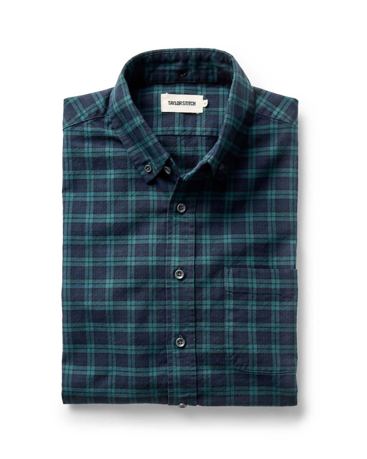 Taylor Stitch The Jack Button Down Shirt in blackwatch plaid - men's long sleeve top - view 10