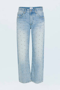 Pistola - Lexi Mid Rise Bowed Straight Jeans