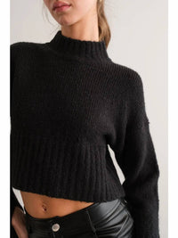 Papermoon - Khloe Mock Neck Knit Top