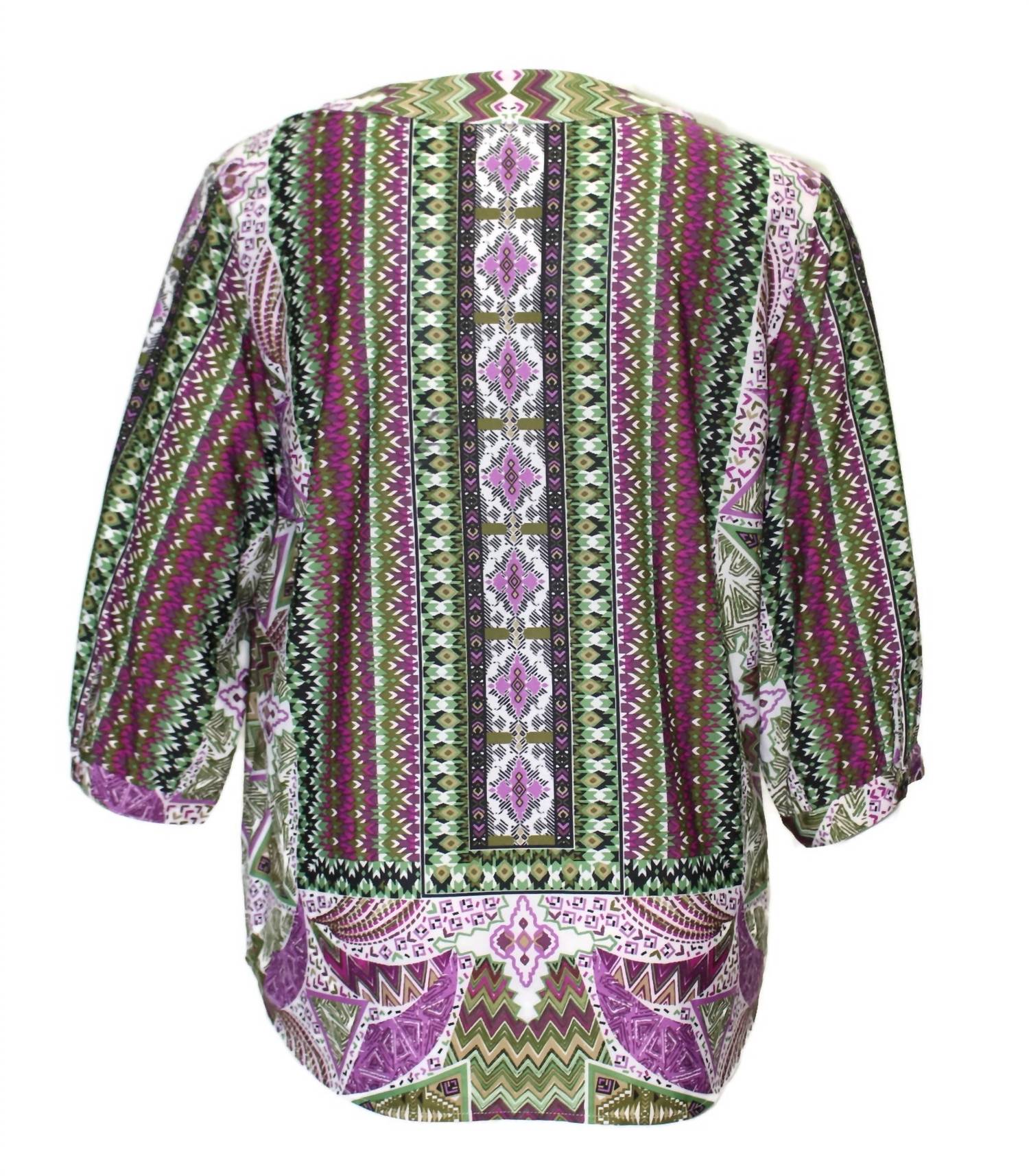 N Touch - Women's Peggi Abstract Print Top