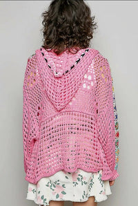 Pol - Crochet Zip-up Cardigan Hoodie