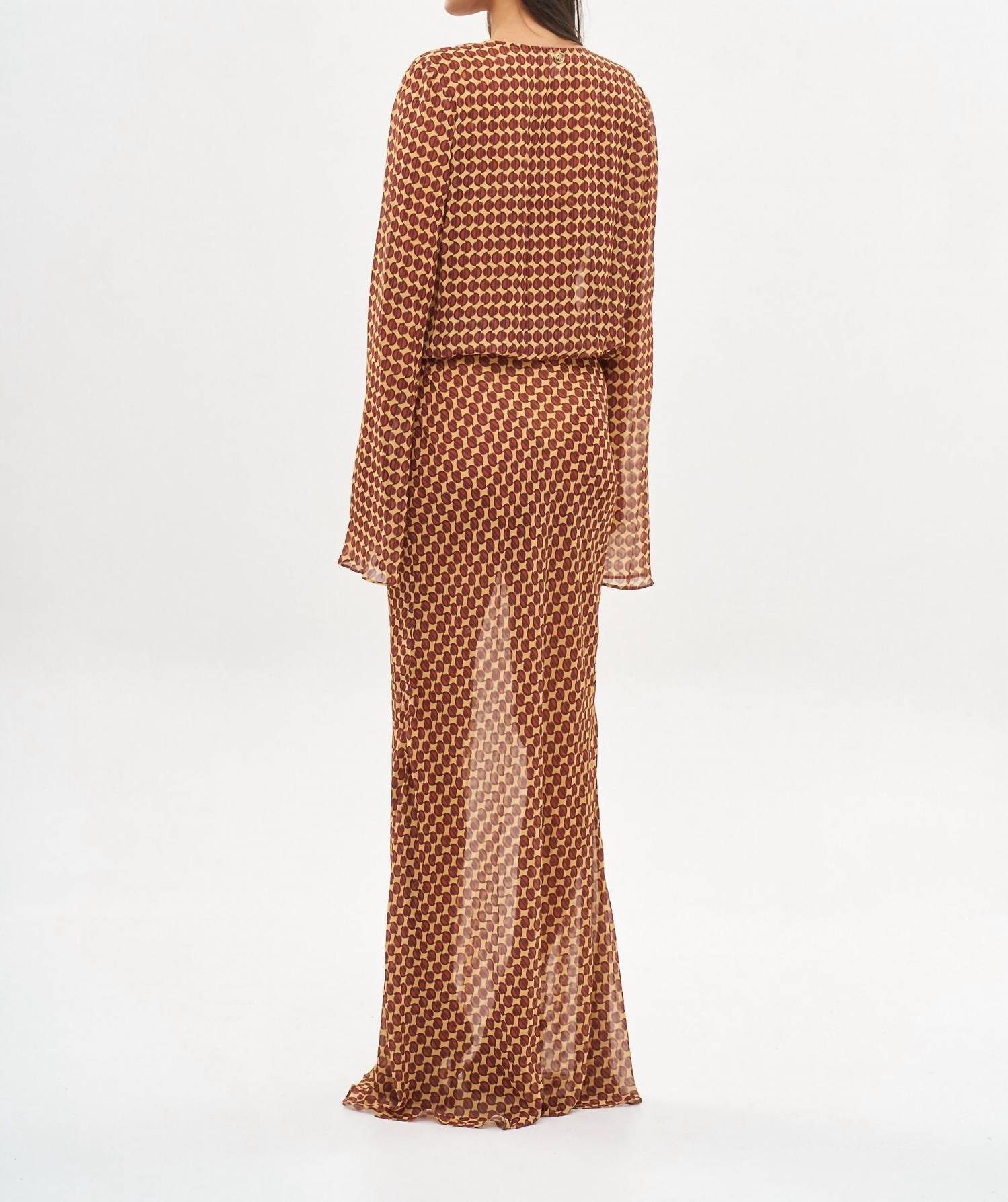 Bananhot Nema Maxi Dress in ogee - women's dress - alternate view
