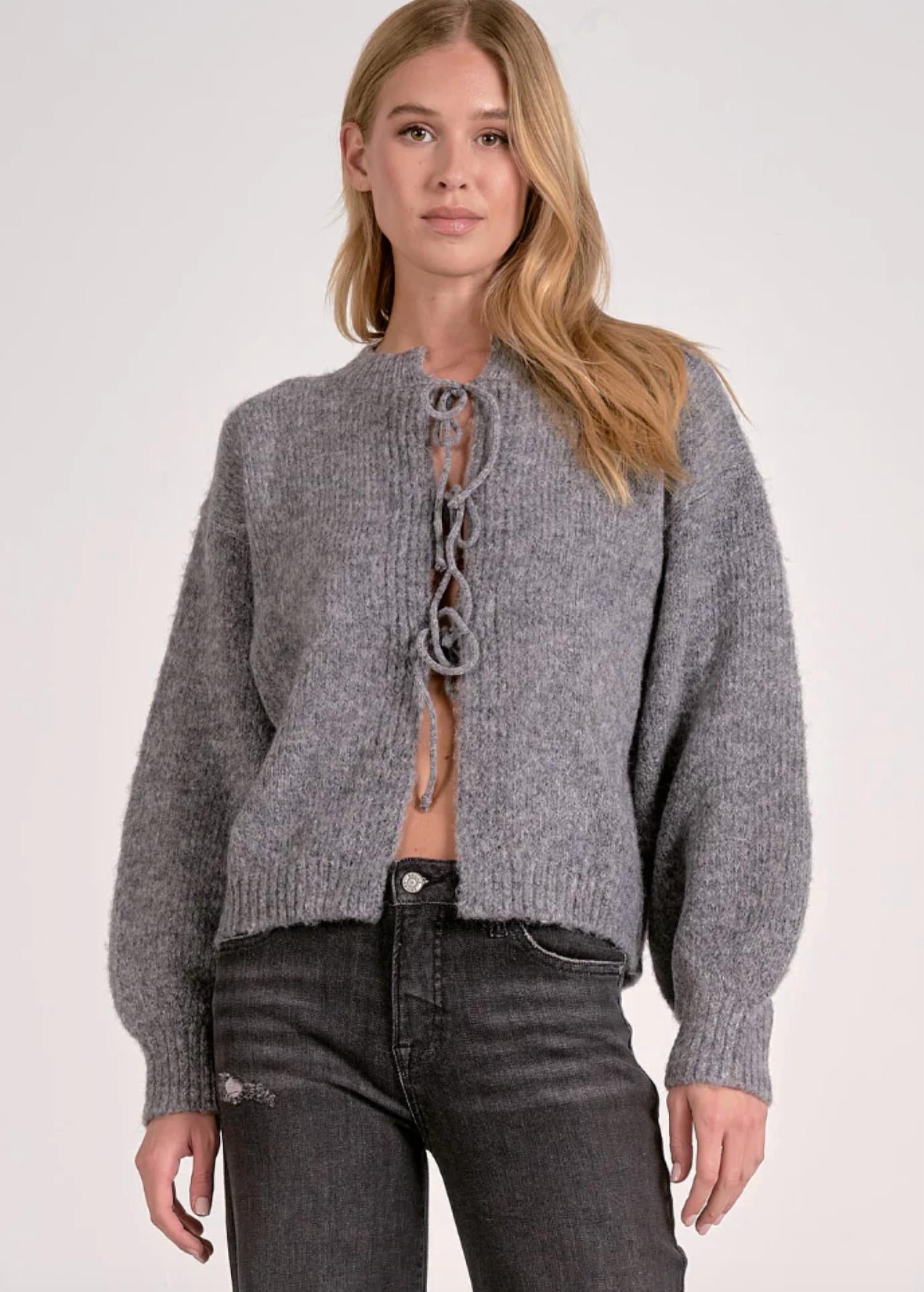 Elan - Tie Front Cardigan