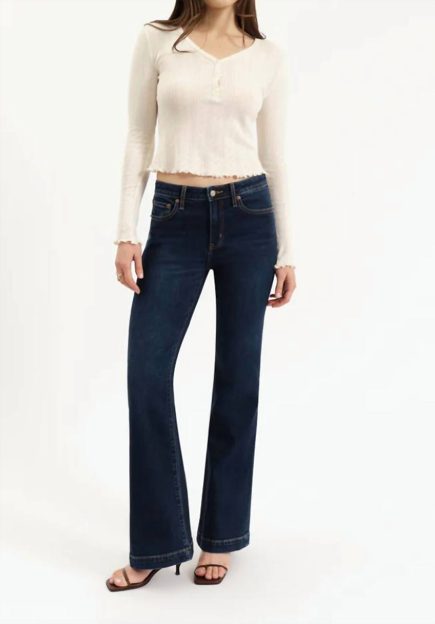 Daze - Heartbreaker Mid Rise Flare Jeans