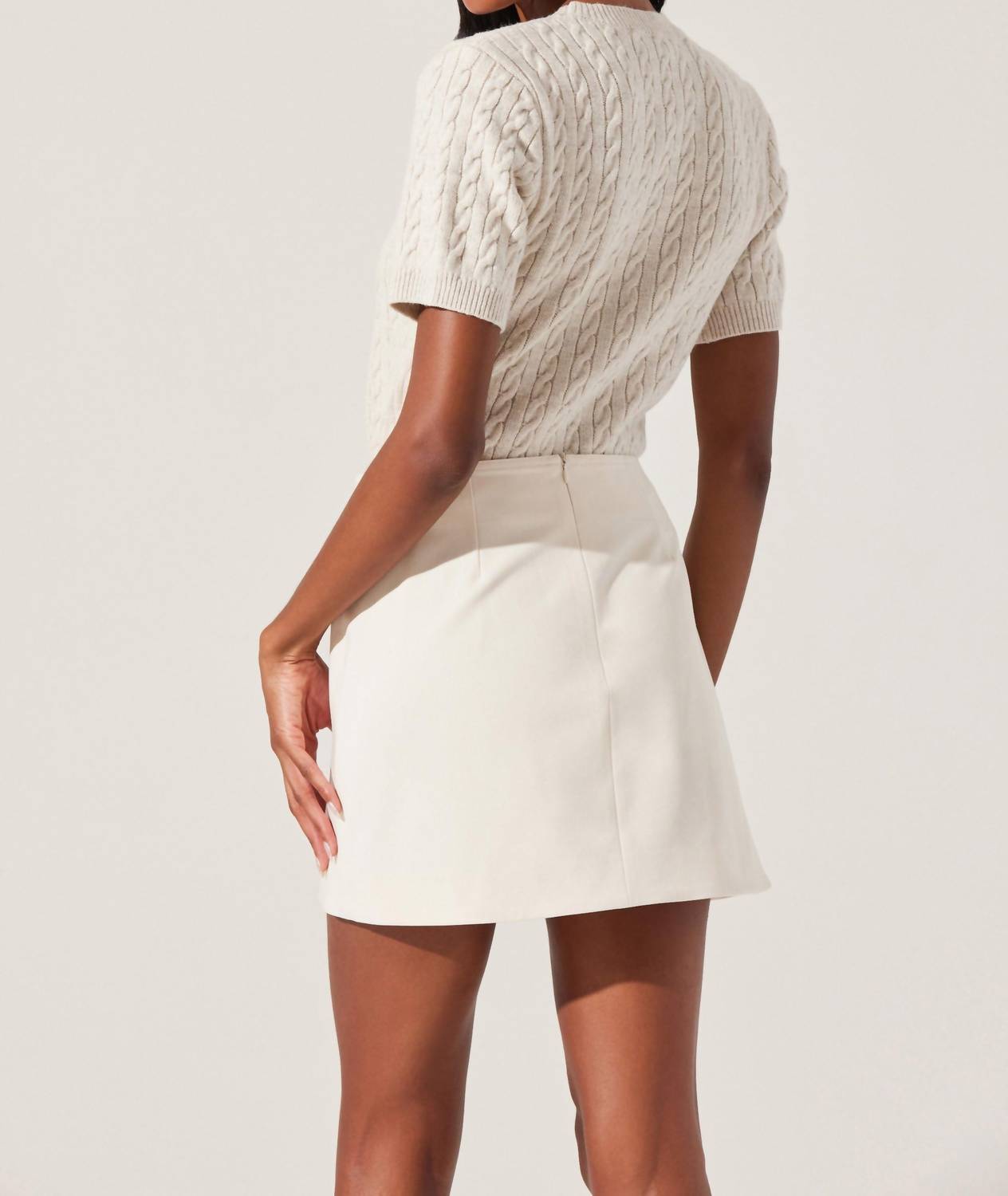Astr - SEVYN BELTED WRAP SKIRT