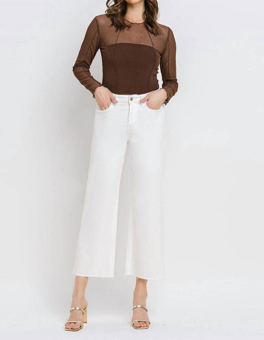 Vervet By Flying Monkey - High Rise Crop Wide Leg Jean