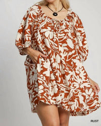 Umgee - Two Tone Mini Dress