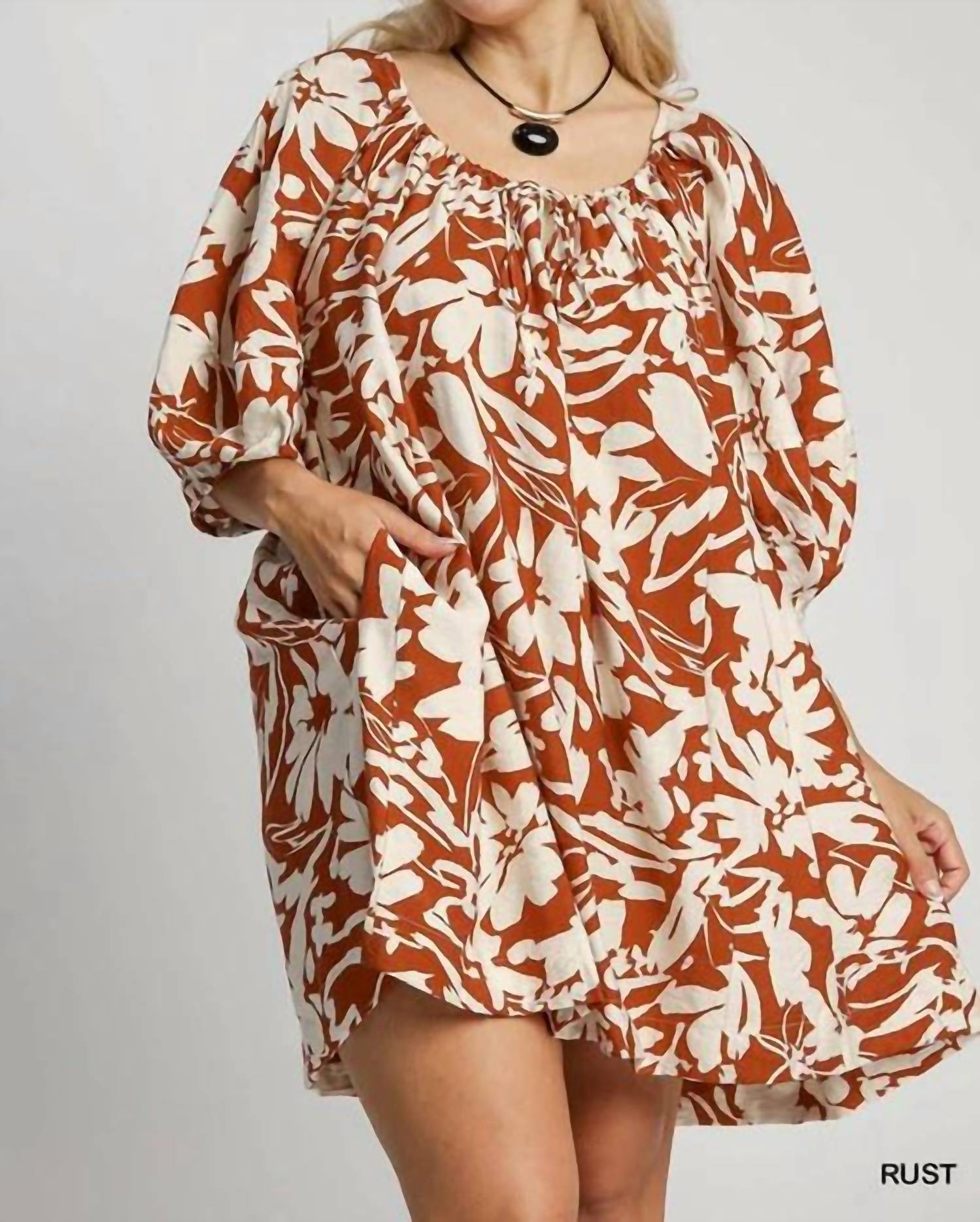 Umgee - Two Tone Mini Dress