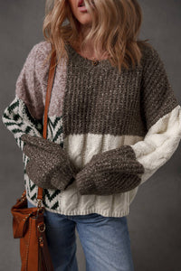 Shewin - Patchwork Cozy Sweater