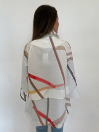 Ozai N Ku - Brushstroke Zip-up Jacket