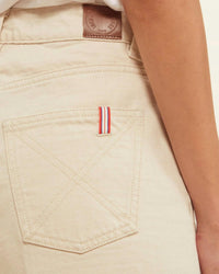 Ines de la Fressange Women's Mara Jeans in ecru - women's pants - alternate view