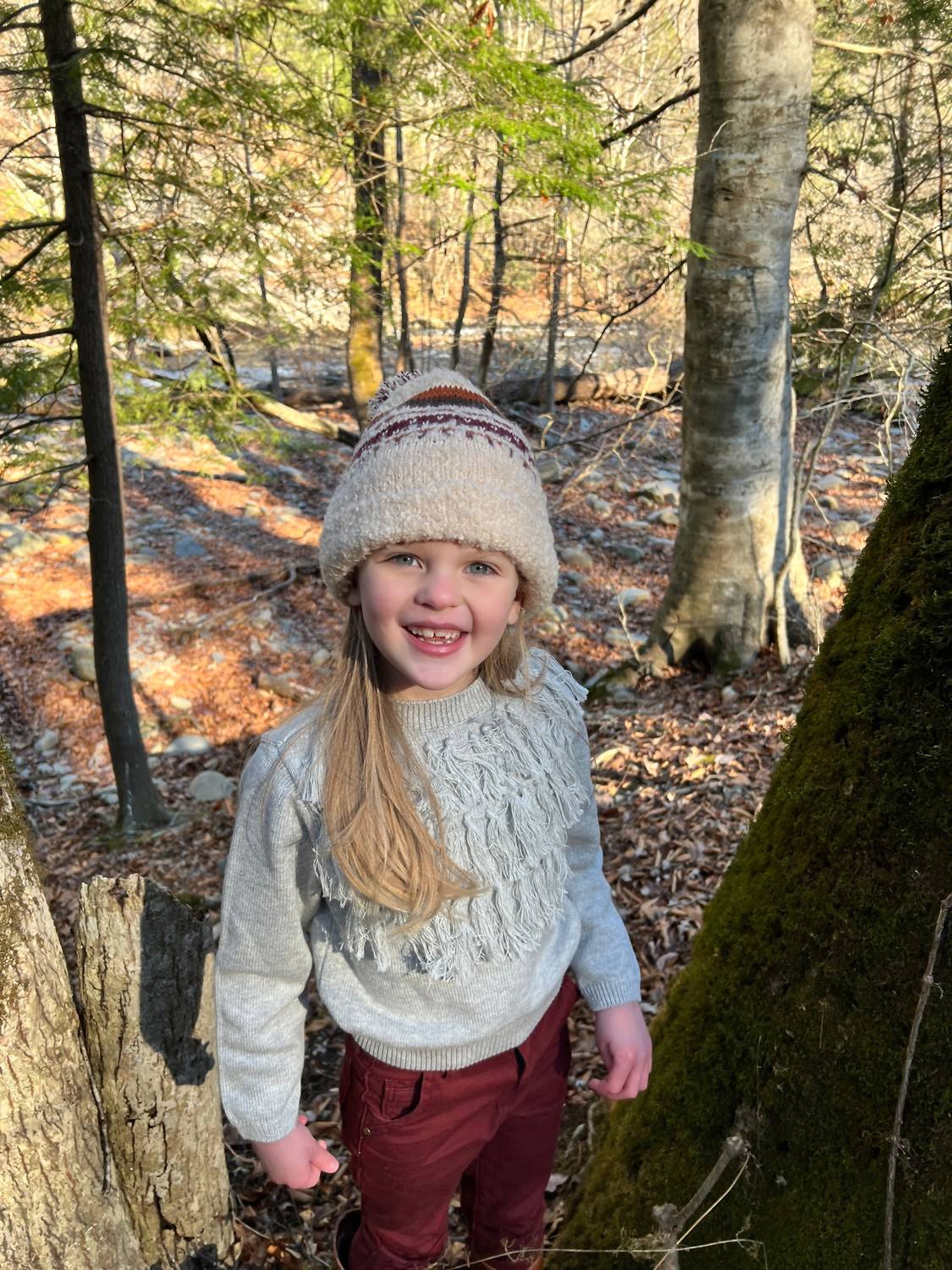 Poppet & Fox - Long Line Fringe Knit Sweater