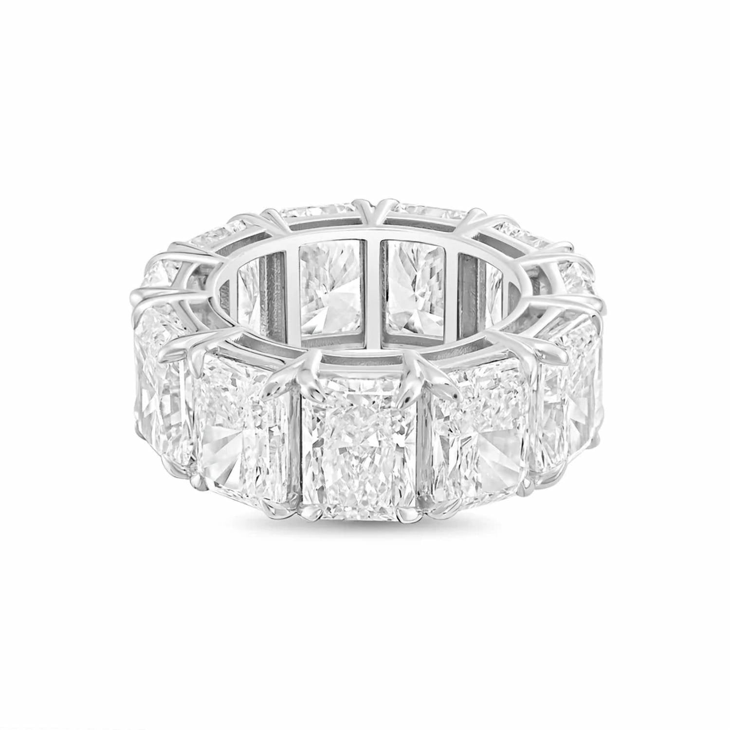 Diana M Jewels - Women's Radiant Lab-Grown Diamond Eternity Band (10.00 Ct) - Bold