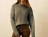 Faherty - Sunwashed Cotton Rolled Neck Sweater