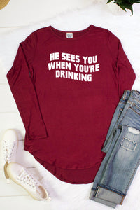 Color Bear - Women's He Sees You Drinking