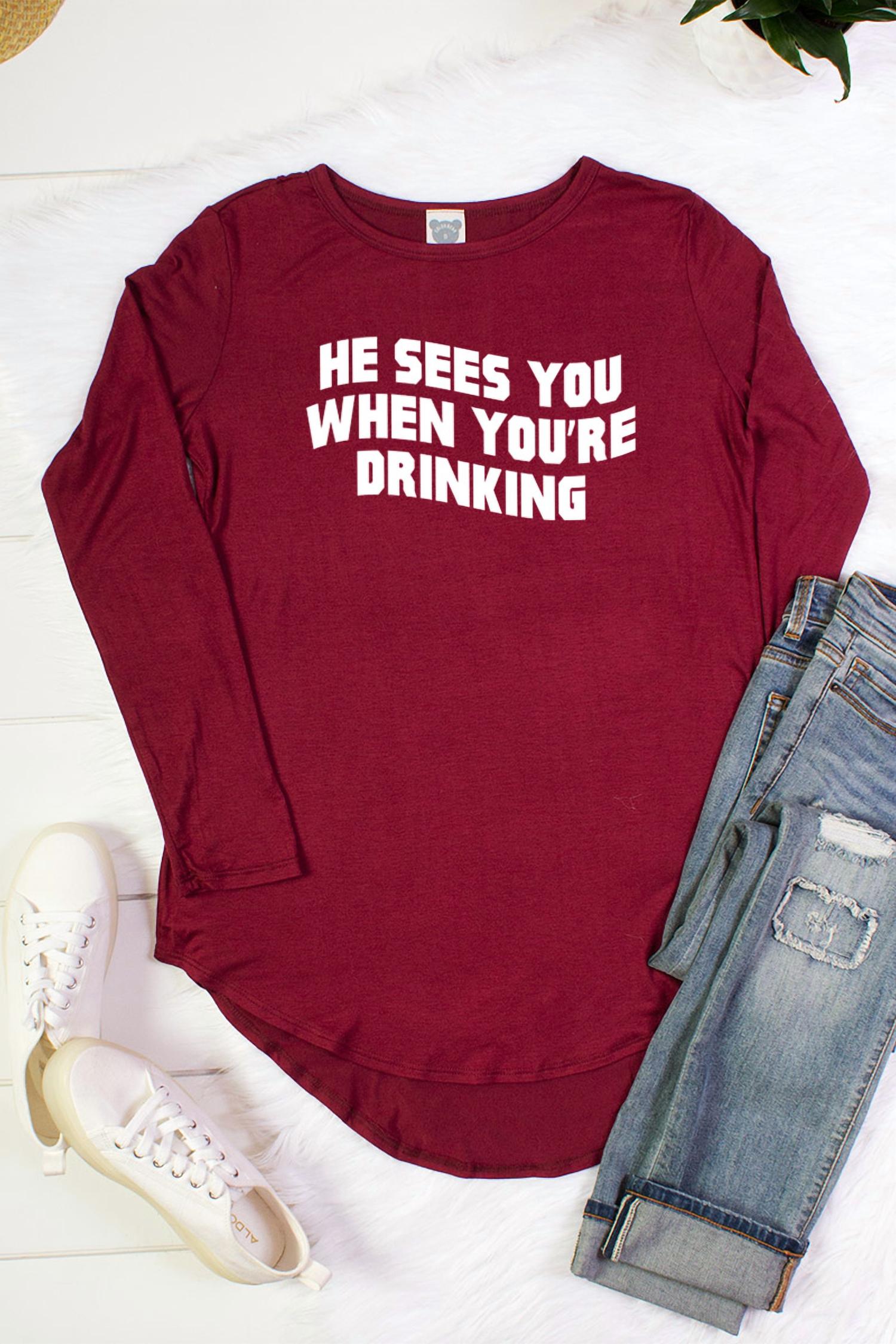 Color Bear - Women's He Sees You Drinking