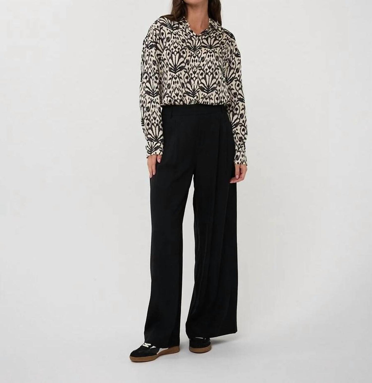 Esqualo - Blyra Oversized City Sign Blouse
