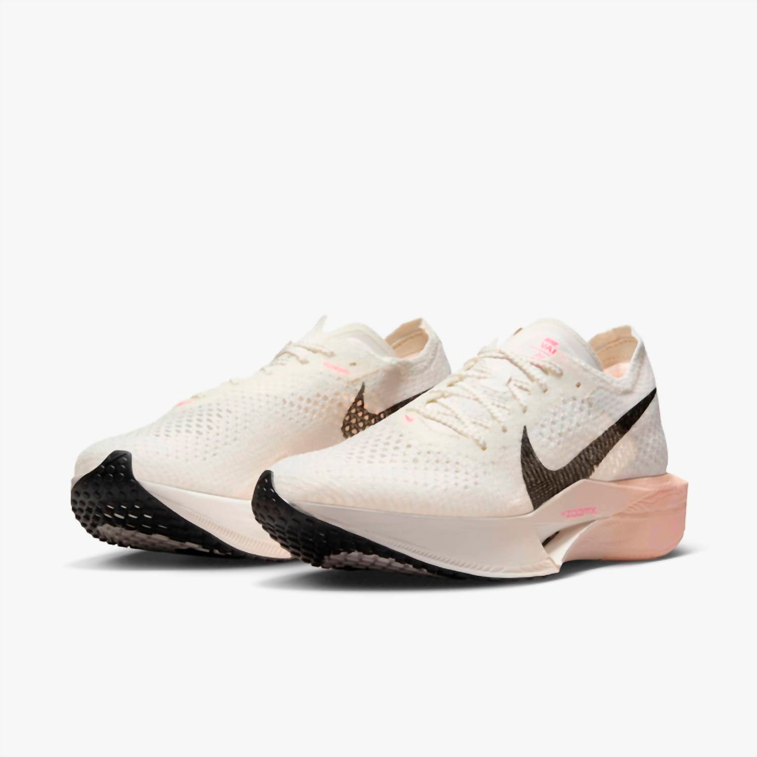 NIKE Women's Vaporfly 3 Road Racing Shoes in sail crimson tint guava - women's shoe - alternate view