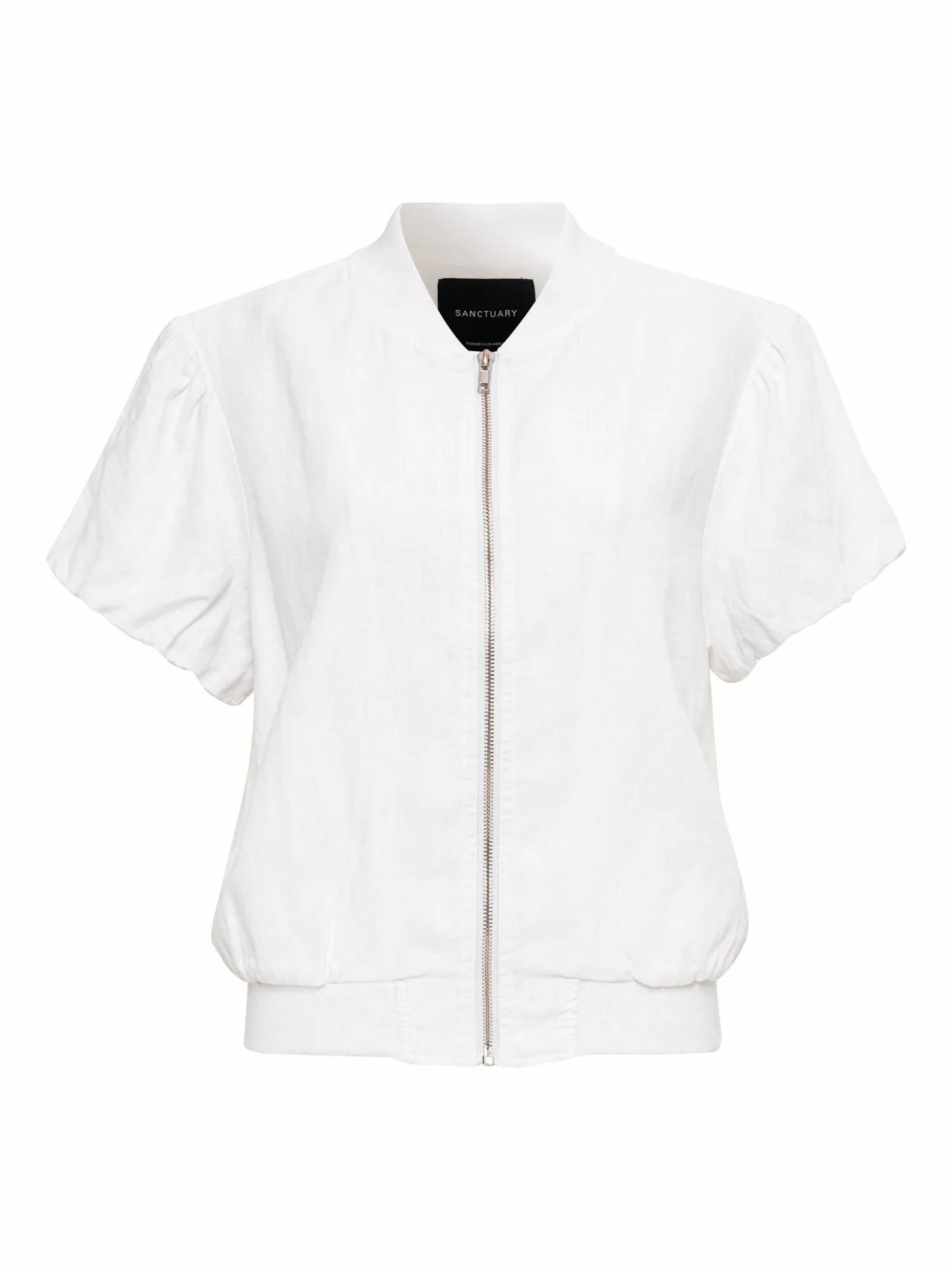 Sanctuary - Everly Linen Bomber Jacket