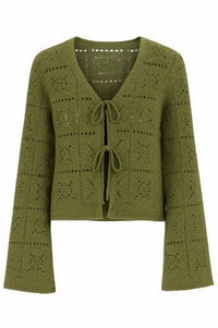 Another Love - Women's Daisy Flowing Bell Sleeves Cardigan