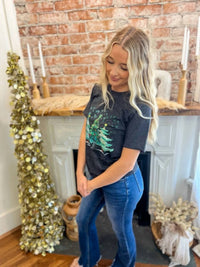 Southern Attitude - Snowflake Christmas Tree Tee